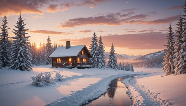 Où partir en week-end romantique en hiver au cœur de la nature ?